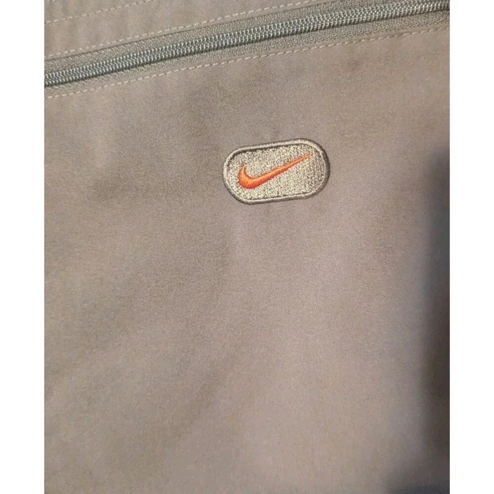Y2K Nike Mens Gray Elastic Waistband Pull On Drawstring Cargo Shorts Size XL